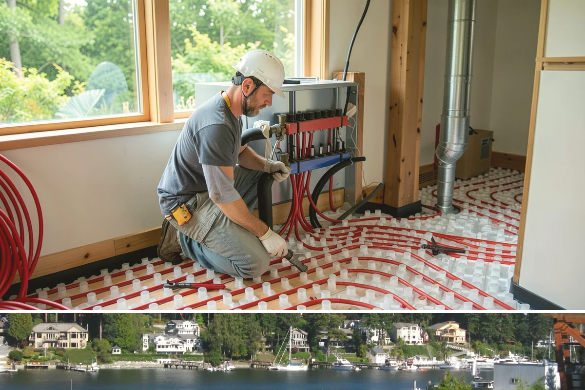 Iron Railing Installation in Gig Harbor, Pierce County, WA - Iron railing installation is an indoor project that can be scheduled comfortably in any season.