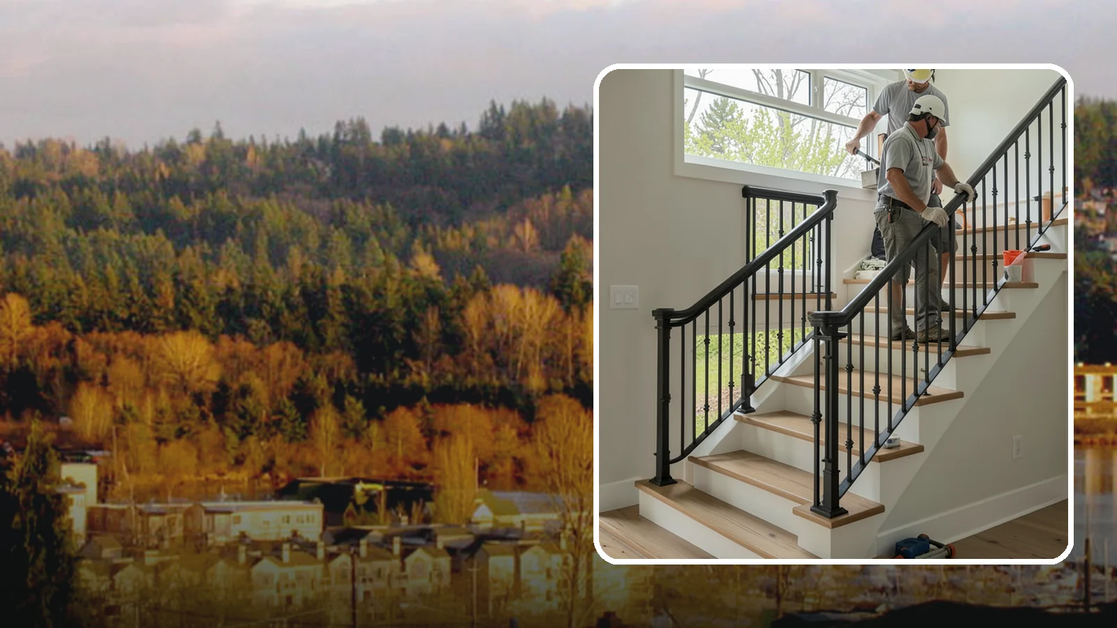 Iron Railing Installation in Kenmore, King County, WA - Wrought and welded iron railings that combine classic strength with custom detail.