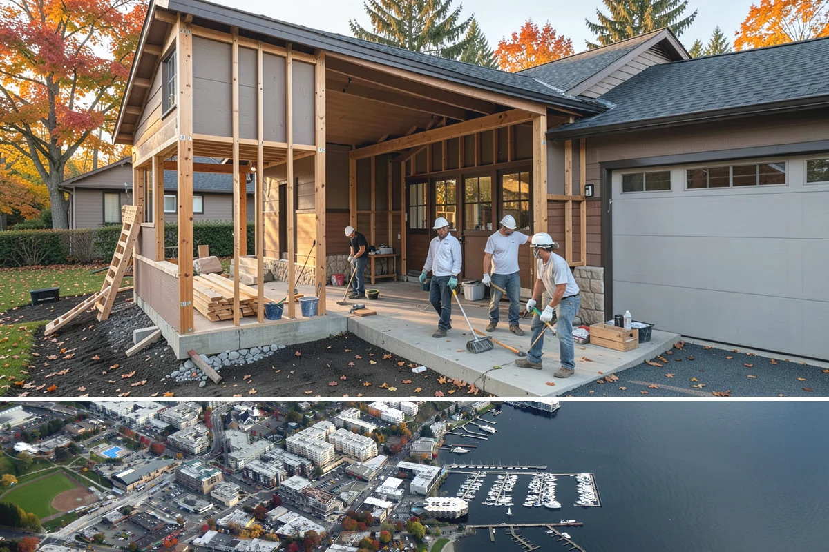 Iron Railing Installation in Kirkland, King County, WA - Iron railing installation is an indoor project that can be scheduled comfortably in any season.