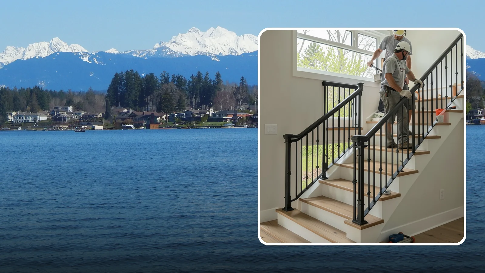 Iron Railing Installation in Lake Stevens, Snohomish County, WA - Wrought and welded iron railings that combine classic strength with custom detail.