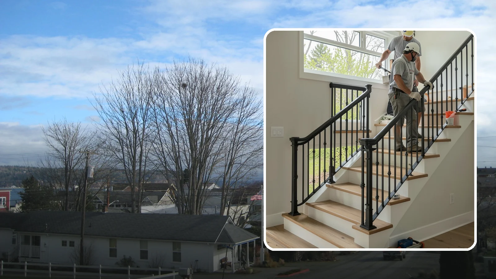 Iron Railing Installation in Langley, Island County, WA - Wrought and welded iron railings that combine classic strength with custom detail.