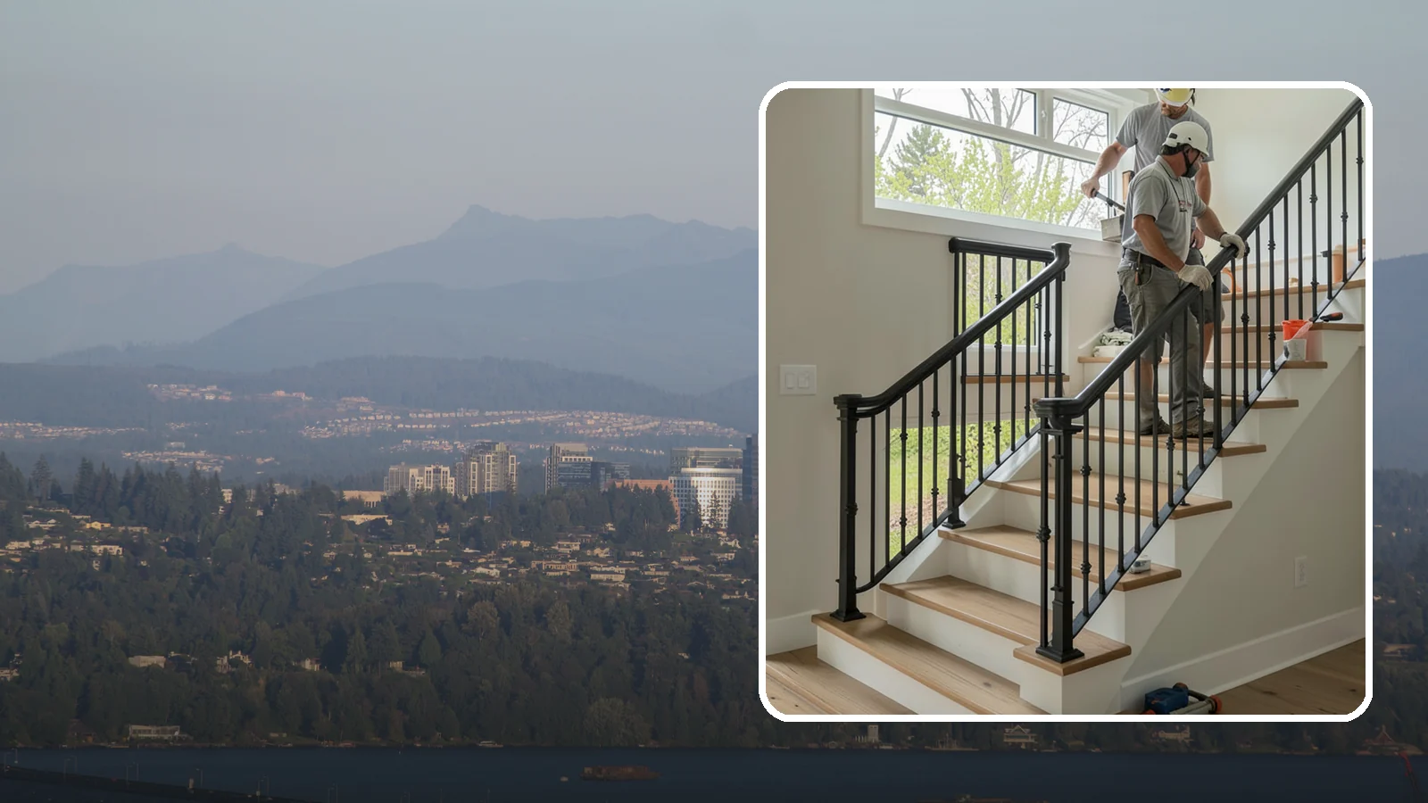 Iron Railing Installation in Medina, King County, WA - Wrought and welded iron railings that combine classic strength with custom detail.