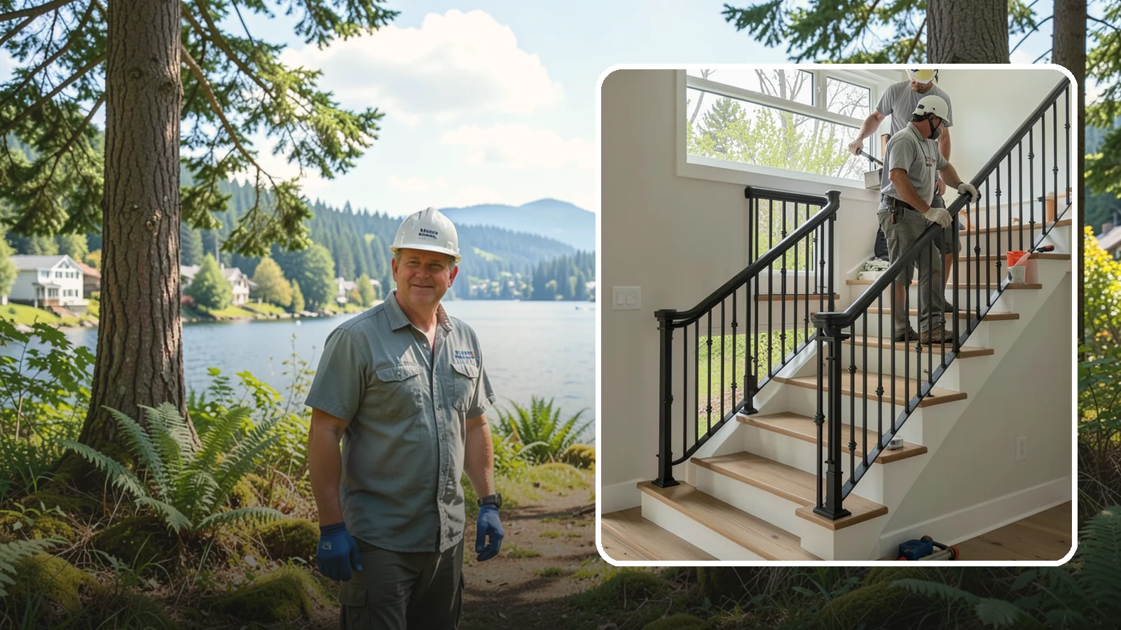 Iron Railing Installation in Milton, King County, WA - Wrought and welded iron railings that combine classic strength with custom detail.