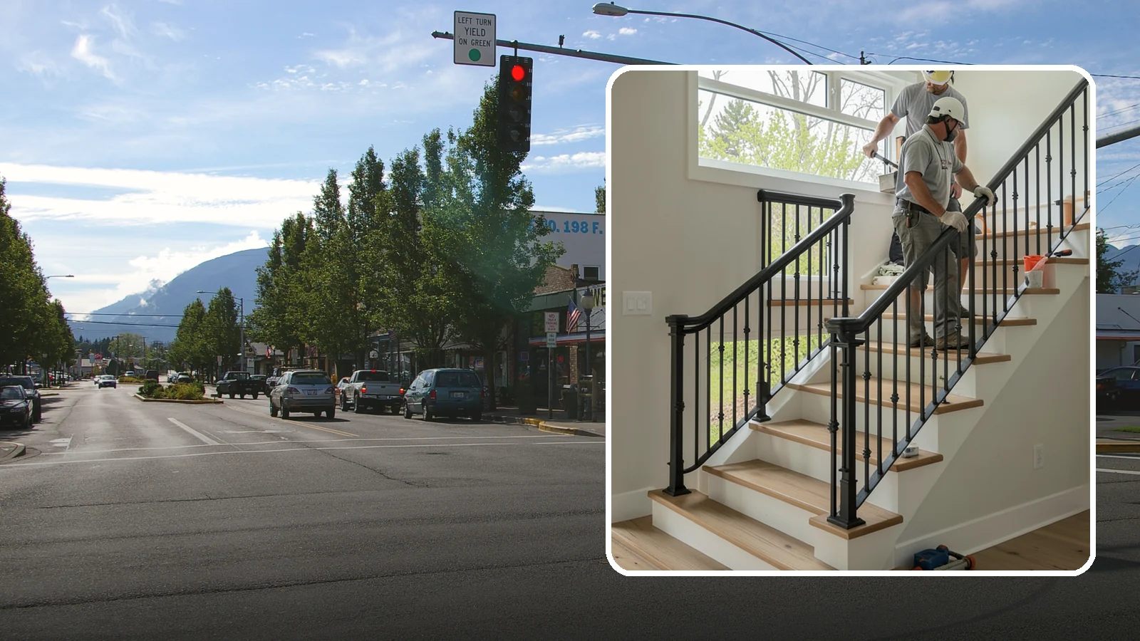Iron Railing Installation in North Bend, King County, WA - Wrought and welded iron railings that combine classic strength with custom detail.