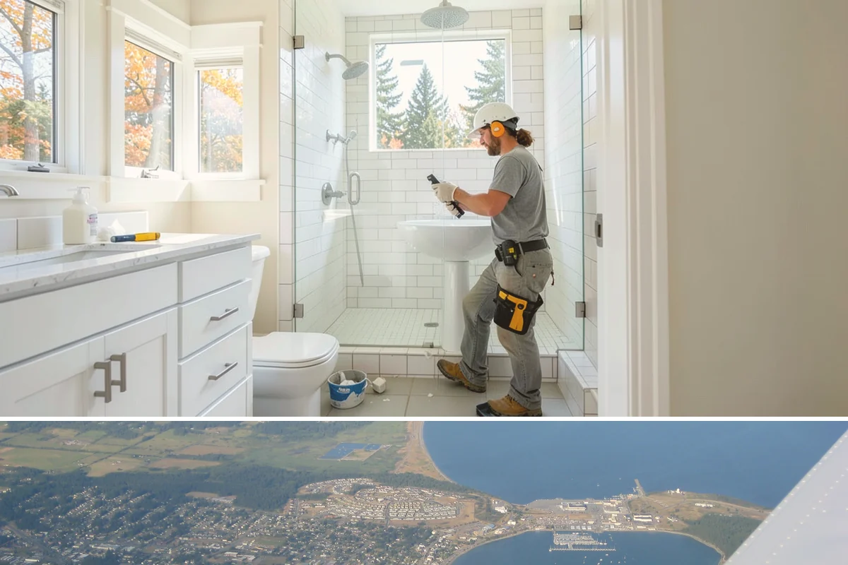 Iron Railing Installation in Oak Harbor, Island County, WA - Iron railing installation is an indoor project that can be scheduled comfortably in any season.