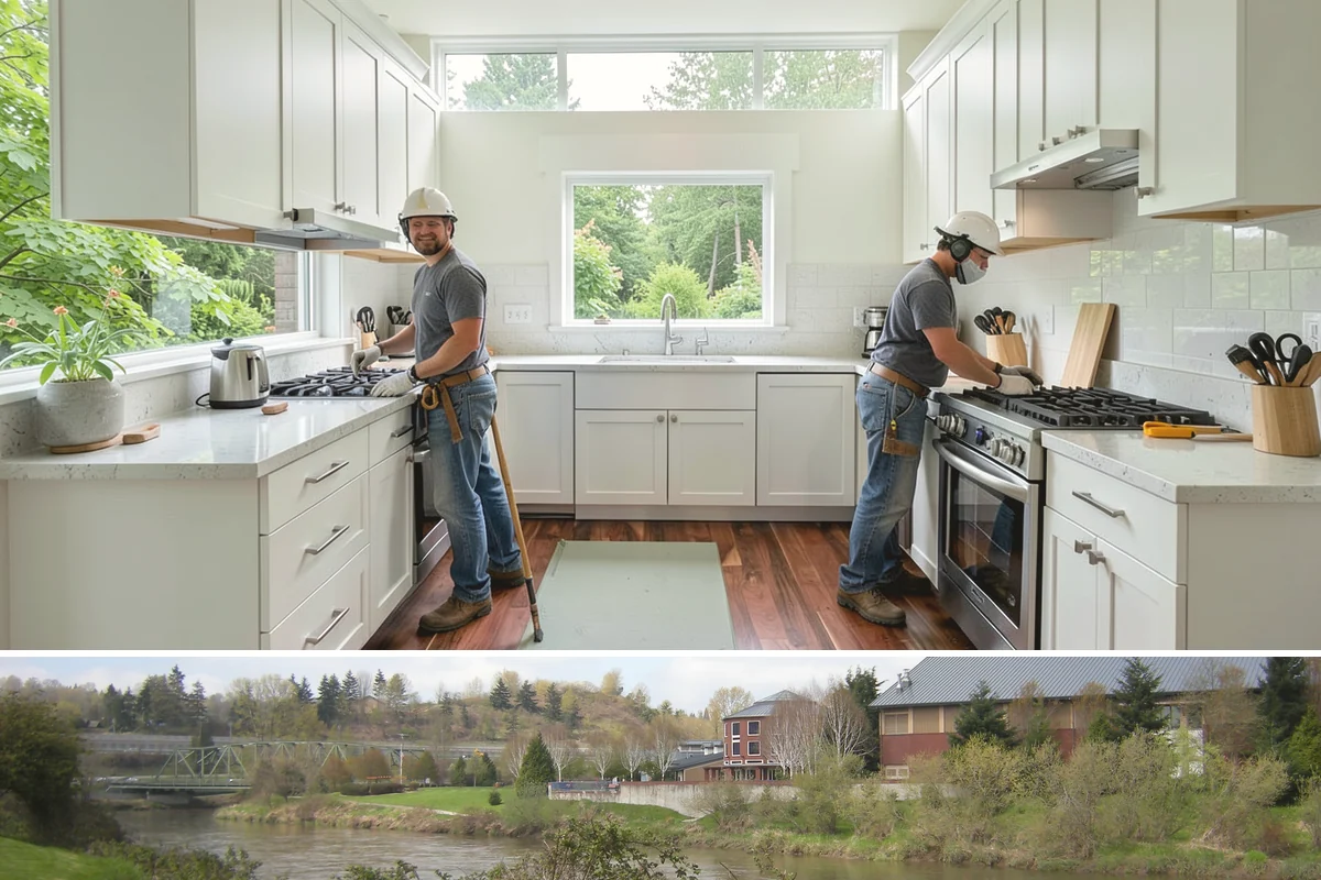 Iron Railing Installation in Tukwila, King County, WA - Iron railing installation is an indoor project that can be scheduled comfortably in any season.