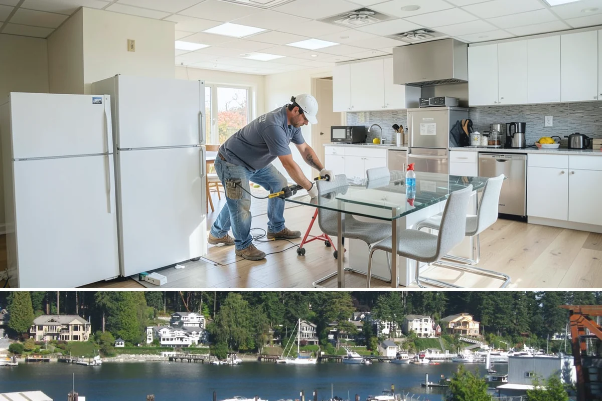 Island Expansion in Gig Harbor, Pierce County, WA - Island expansions with utility work fit best during drier months when the kitchen is already open for other updates.