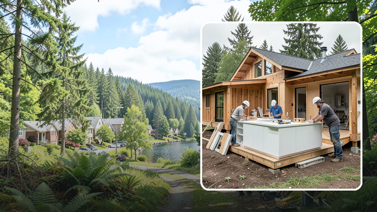 Island Expansion in Lake Forest Park, King County, WA - Enlarging your existing kitchen island to gain more prep surface, storage, or seating.