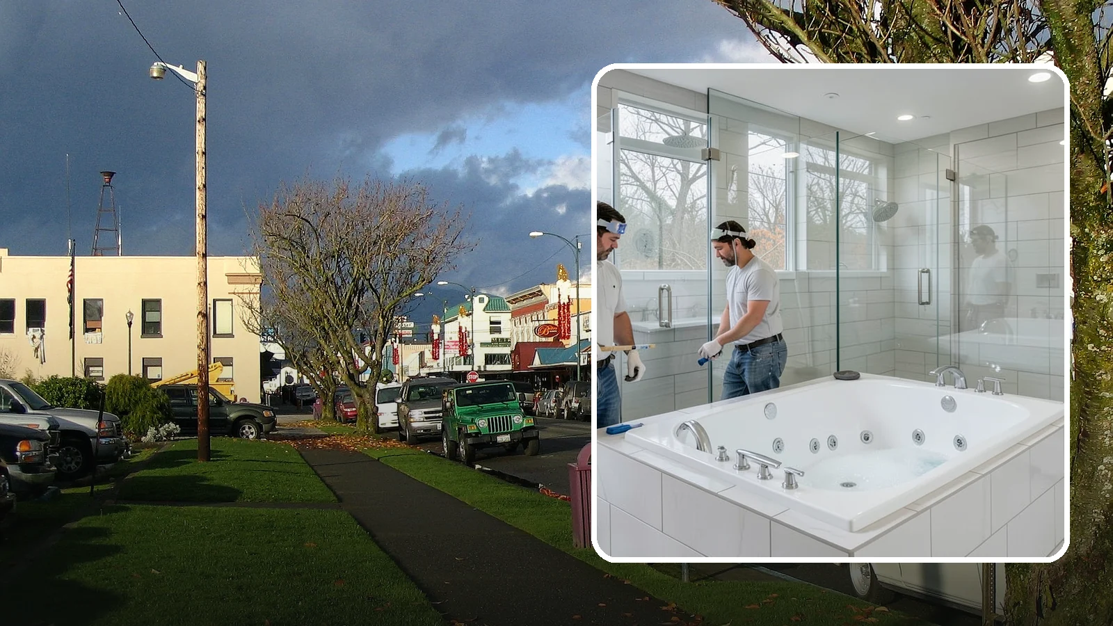Jacuzzi Tub Installation in Arlington, Snohomish County, WA - A jacuzzi tub installation brings therapeutic jetted comfort into your bathroom.