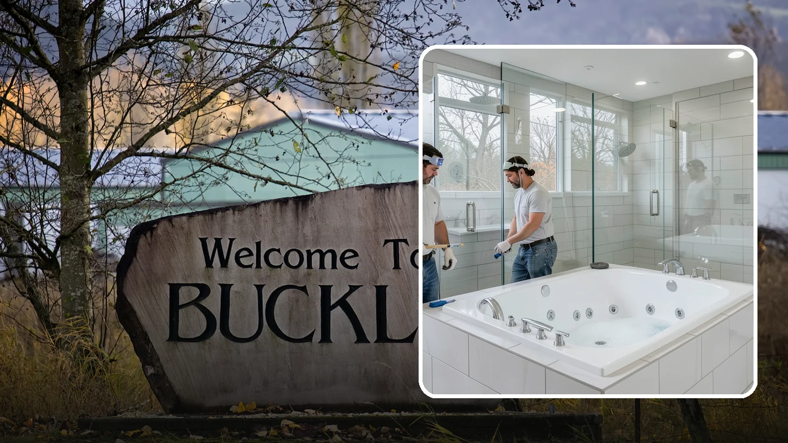 Jacuzzi Tub Installation in Buckley, Pierce County, WA - A jacuzzi tub installation brings therapeutic jetted comfort into your bathroom.