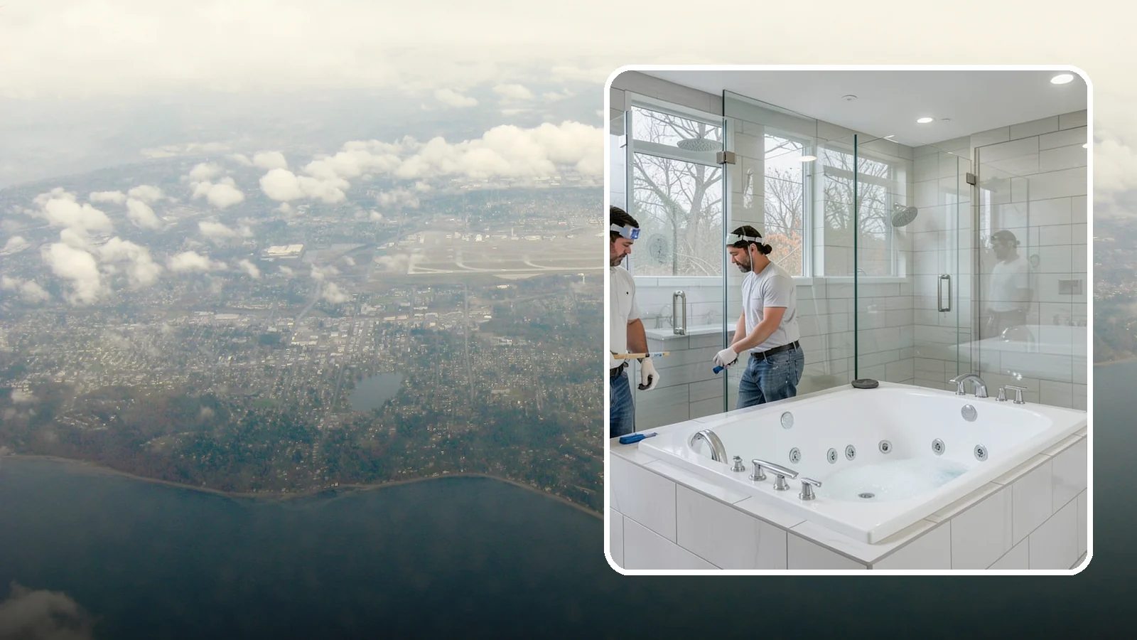 Jacuzzi Tub Installation in Burien, King County, WA - A jacuzzi tub installation brings therapeutic jetted comfort into your bathroom.