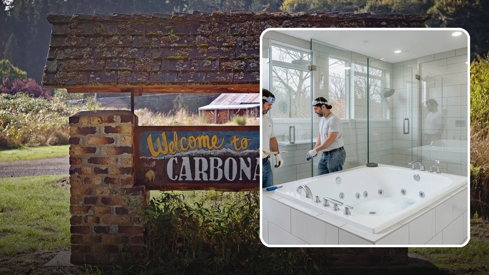 Jacuzzi Tub Installation in Carbonado, Pierce County, WA - A jacuzzi tub installation brings therapeutic jetted comfort into your bathroom.