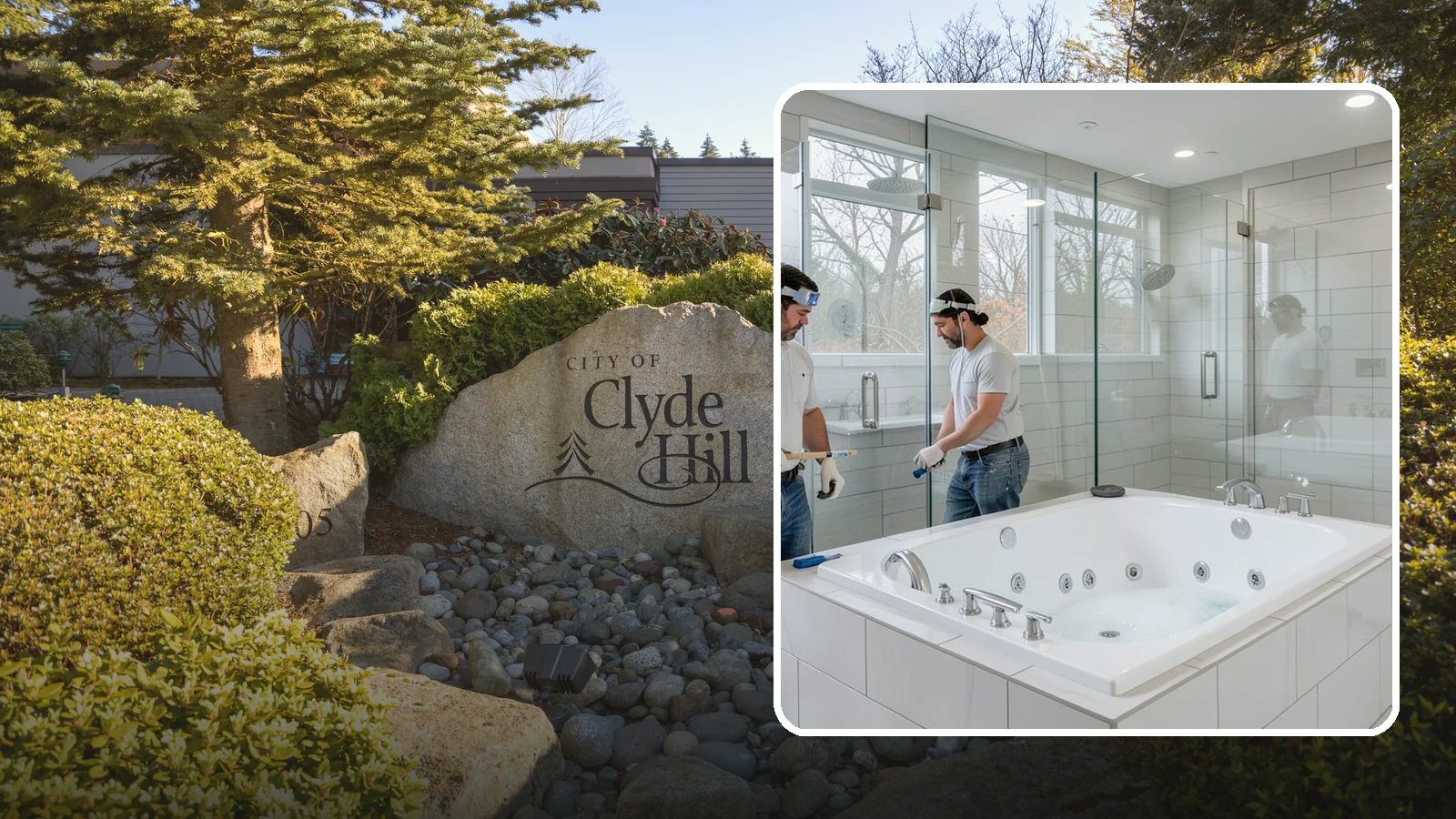 Jacuzzi Tub Installation in Clyde Hill, King County, WA - A jacuzzi tub installation brings therapeutic jetted comfort into your bathroom.