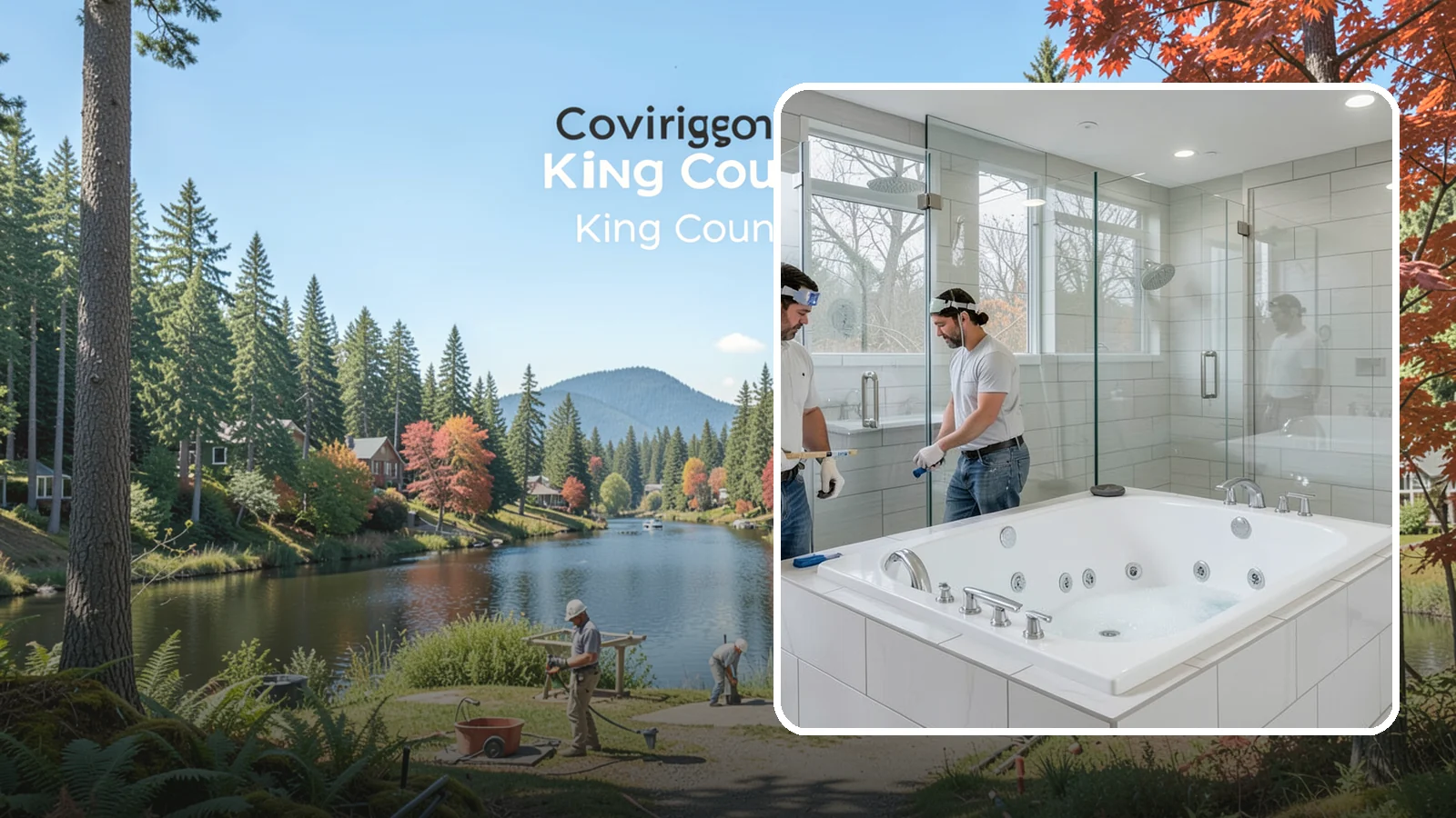 Jacuzzi Tub Installation in Covington, King County, WA - A jacuzzi tub installation brings therapeutic jetted comfort into your bathroom.
