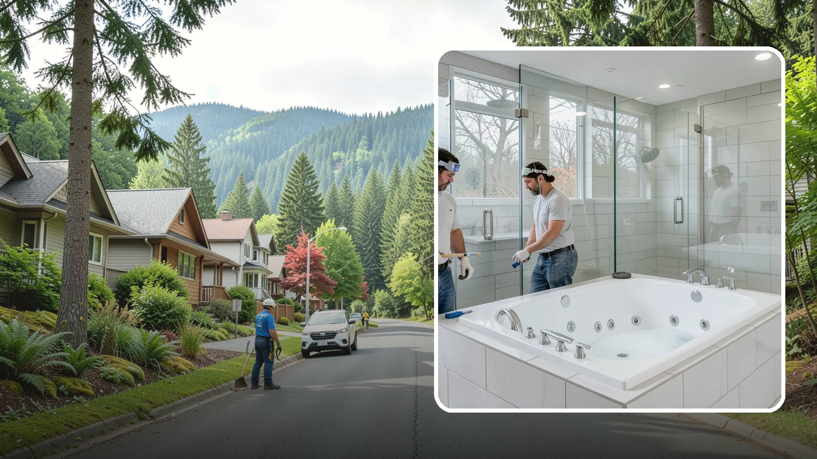 Jacuzzi Tub Installation in Darrington, Snohomish County, WA - A jacuzzi tub installation brings therapeutic jetted comfort into your bathroom.