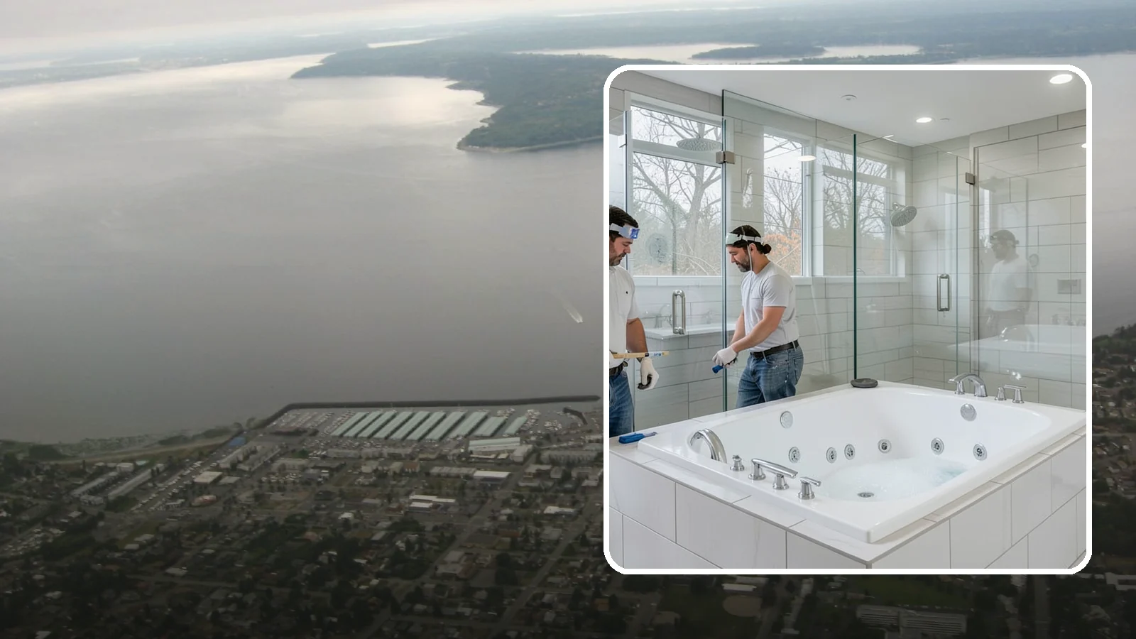 Jacuzzi Tub Installation in Des Moines, King County, WA - A jacuzzi tub installation brings therapeutic jetted comfort into your bathroom.