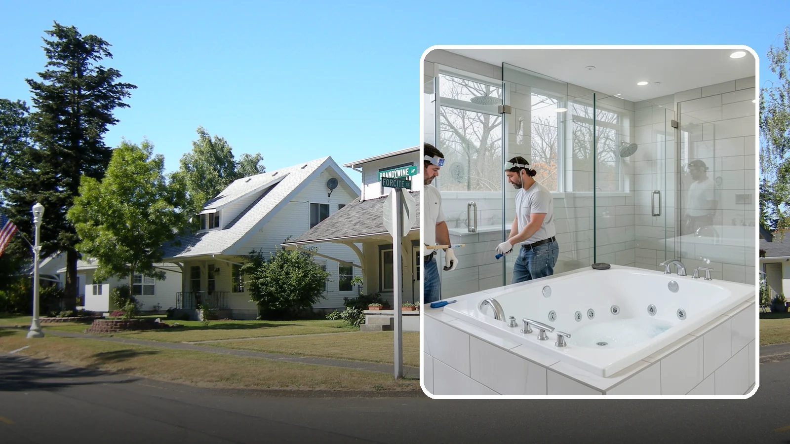Jacuzzi Tub Installation in DuPont, Pierce County, WA - A jacuzzi tub installation brings therapeutic jetted comfort into your bathroom.