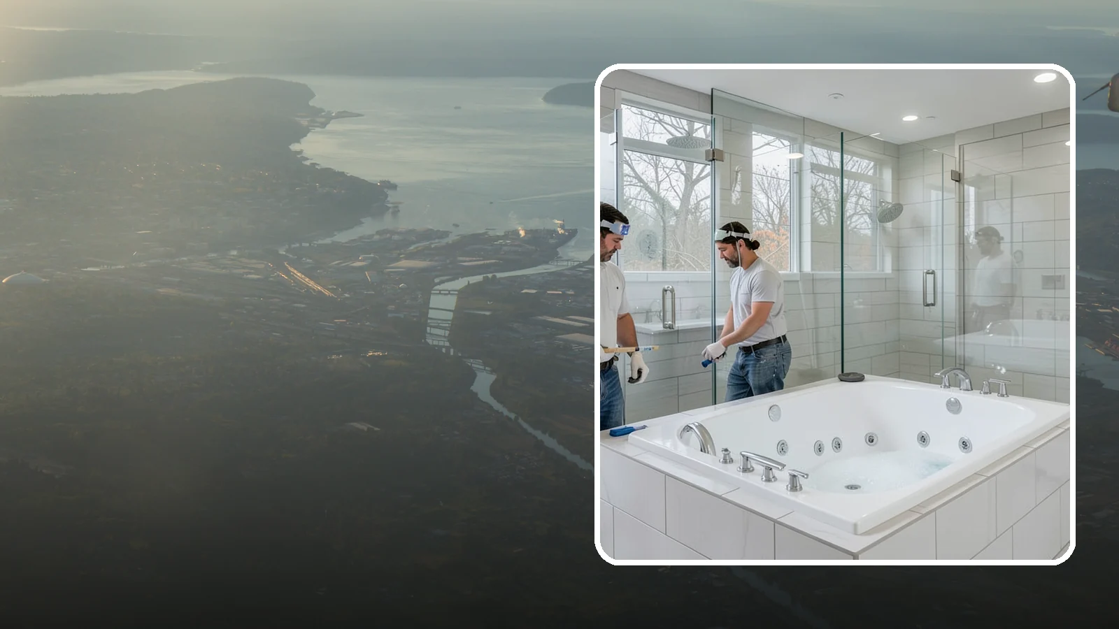 Jacuzzi Tub Installation in Fife, Pierce County, WA - A jacuzzi tub installation brings therapeutic jetted comfort into your bathroom.