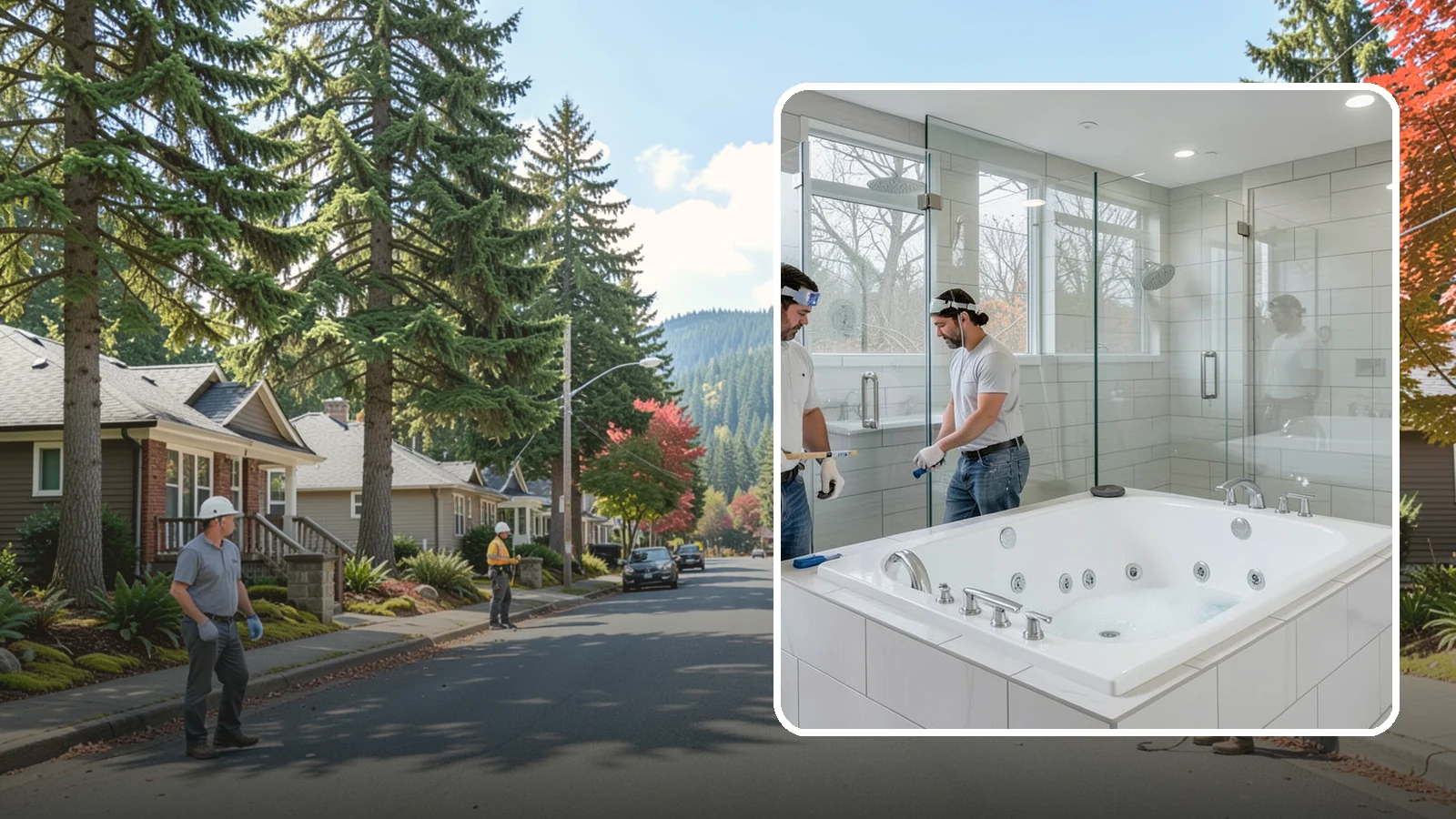 Jacuzzi Tub Installation in Hunts Point, King County, WA - A jacuzzi tub installation brings therapeutic jetted comfort into your bathroom.
