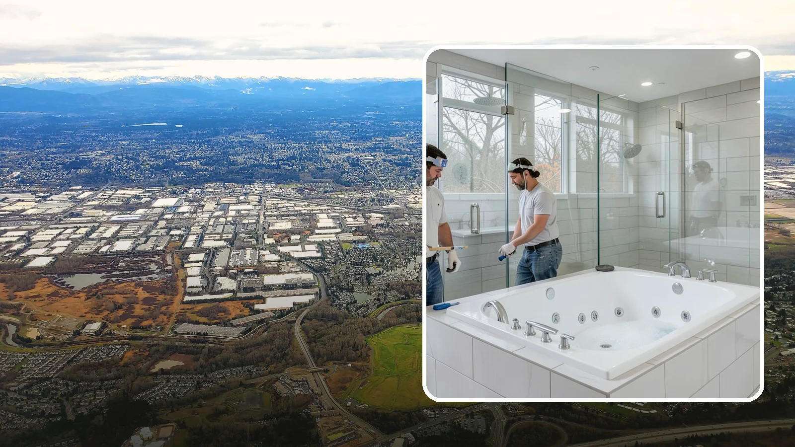 Jacuzzi Tub Installation in Kent, King County, WA - A jacuzzi tub installation brings therapeutic jetted comfort into your bathroom.