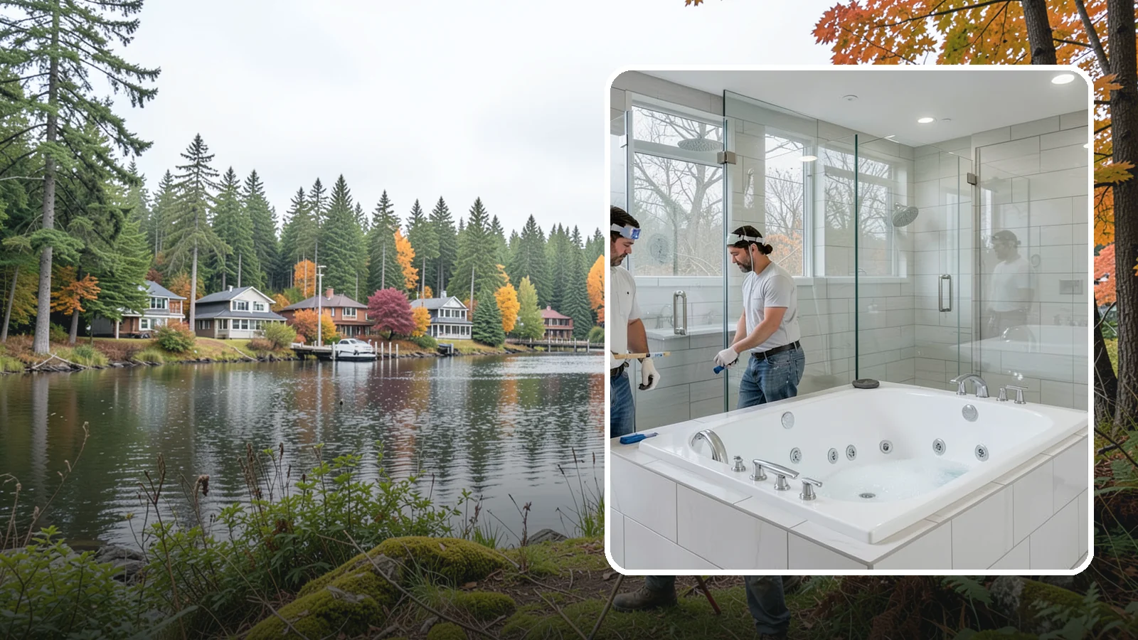 Jacuzzi Tub Installation in La Conner, Skagit County, WA - A jacuzzi tub installation brings therapeutic jetted comfort into your bathroom.
