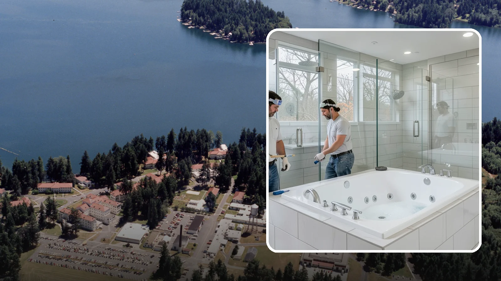 Jacuzzi Tub Installation in Lakewood, Pierce County, WA - A jacuzzi tub installation brings therapeutic jetted comfort into your bathroom.