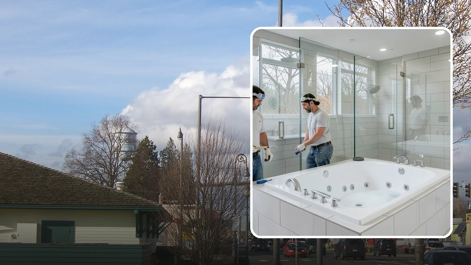 Jacuzzi Tub Installation in Marysville, Snohomish County, WA - A jacuzzi tub installation brings therapeutic jetted comfort into your bathroom.