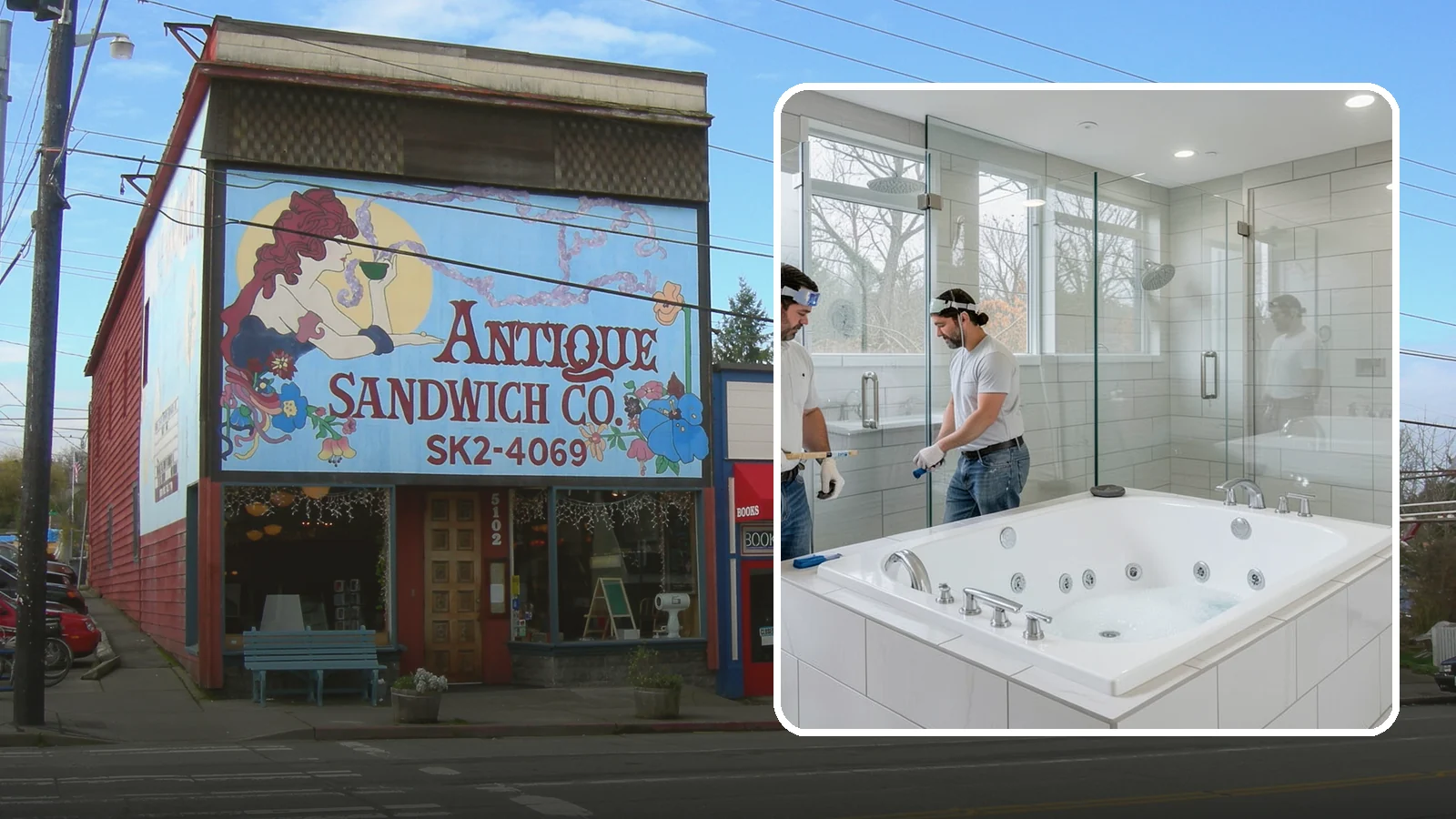 Jacuzzi Tub Installation in Ruston, Pierce County, WA - A jacuzzi tub installation brings therapeutic jetted comfort into your bathroom.