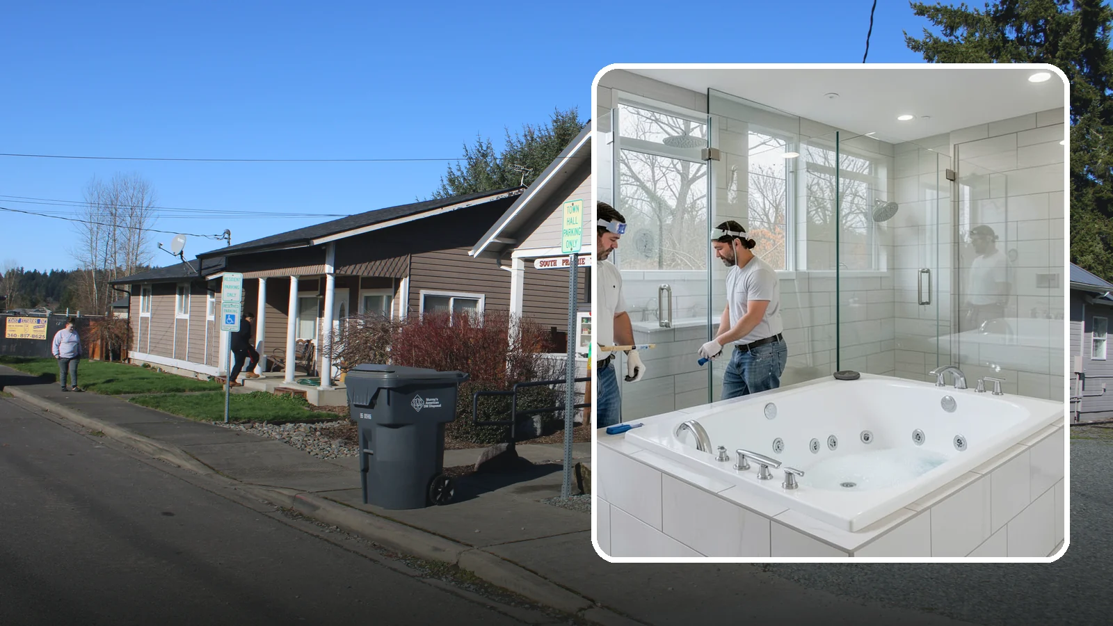 Jacuzzi Tub Installation in South Prairie, Pierce County, WA - A jacuzzi tub installation brings therapeutic jetted comfort into your bathroom.