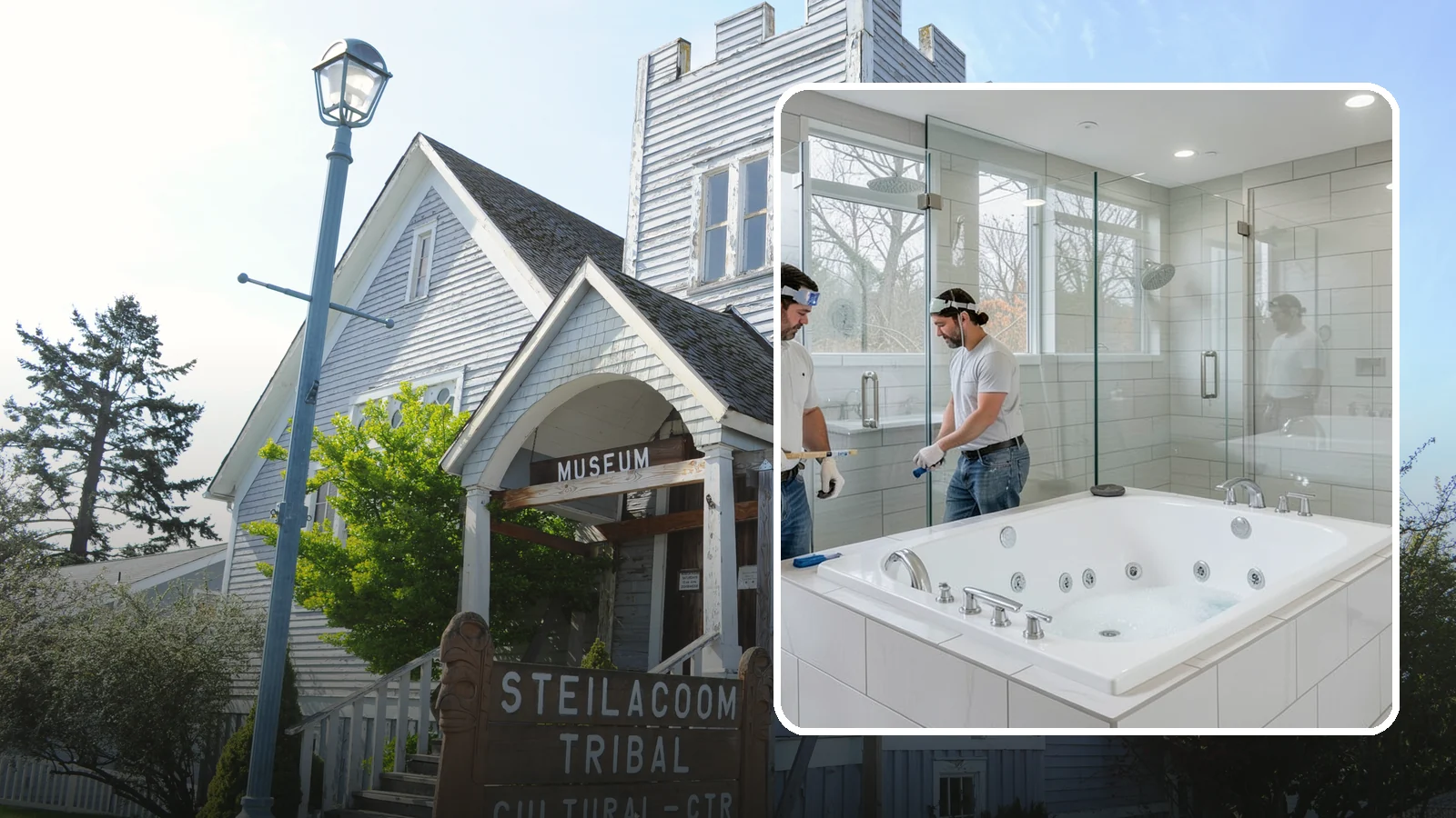 Jacuzzi Tub Installation in Steilacoom, Pierce County, WA - A jacuzzi tub installation brings therapeutic jetted comfort into your bathroom.