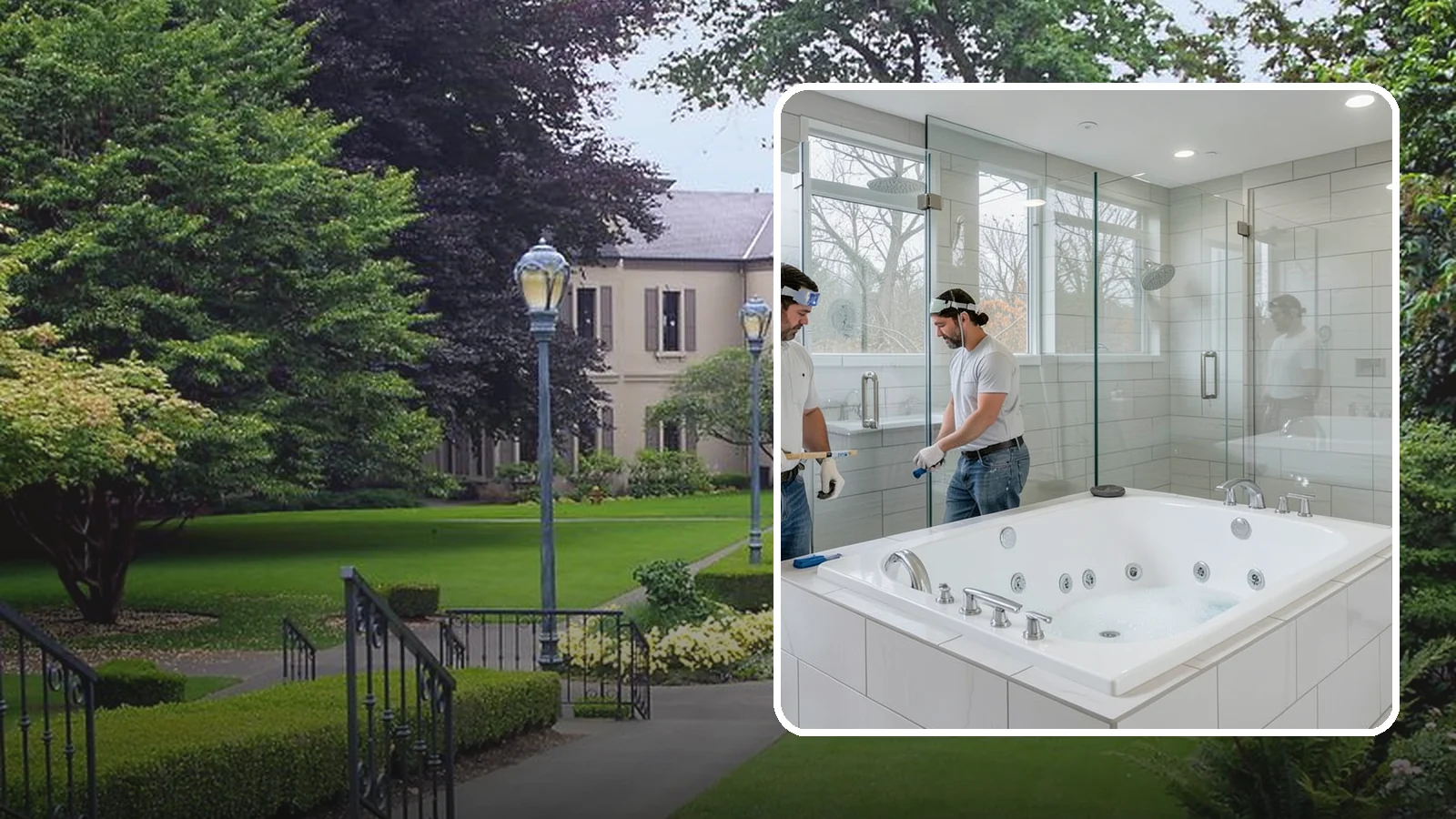 Jacuzzi Tub Installation in Woodinville, King County, WA - A jacuzzi tub installation brings therapeutic jetted comfort into your bathroom.