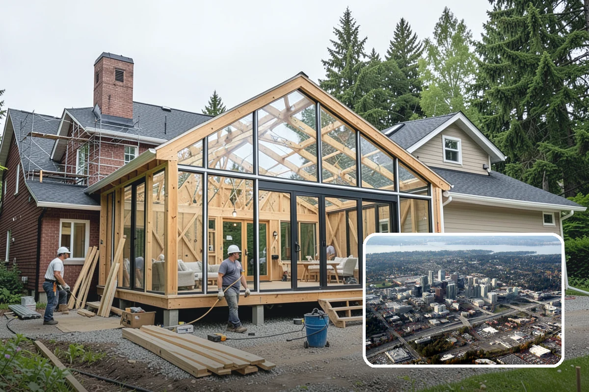 Joist Installation in Bellevue, King County, WA - Level joist layout that keeps finished floors flat