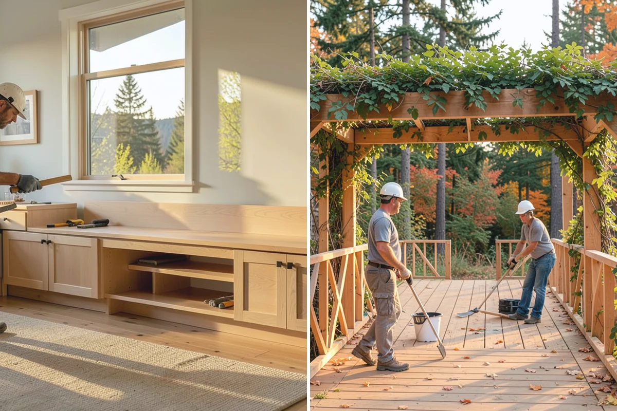 Joist Installation in Gold Bar, Snohomish County, WA - Mark joist layout and confirm bearing points on the plans