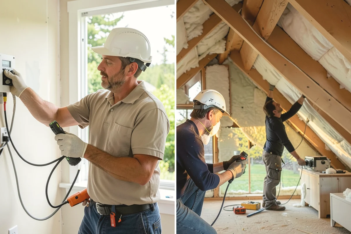 Joist Installation in Lake Stevens, Snohomish County, WA - Mark joist layout and confirm bearing points on the plans