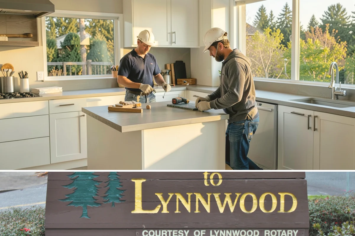 Joist Installation in Lynnwood, Snohomish County, WA - We install joists in any season, prioritizing a fast subfloor cover during wet weather to protect the framing.