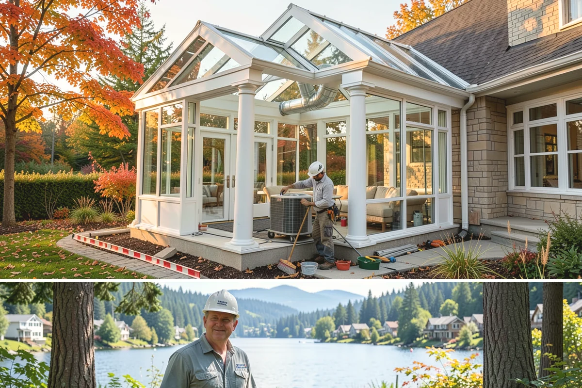 Joist Installation in Milton, King County, WA - We install joists in any season, prioritizing a fast subfloor cover during wet weather to protect the framing.