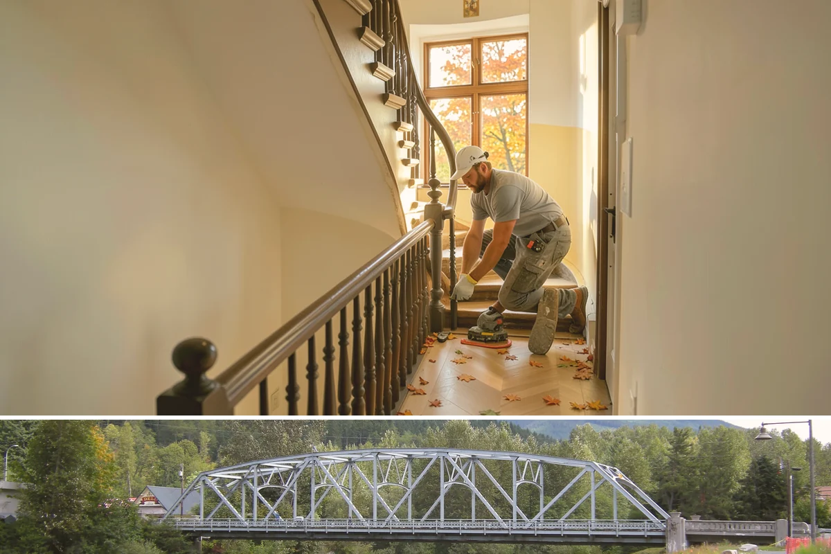 Joist Installation in Skykomish, King County, WA - We install joists in any season, prioritizing a fast subfloor cover during wet weather to protect the framing.