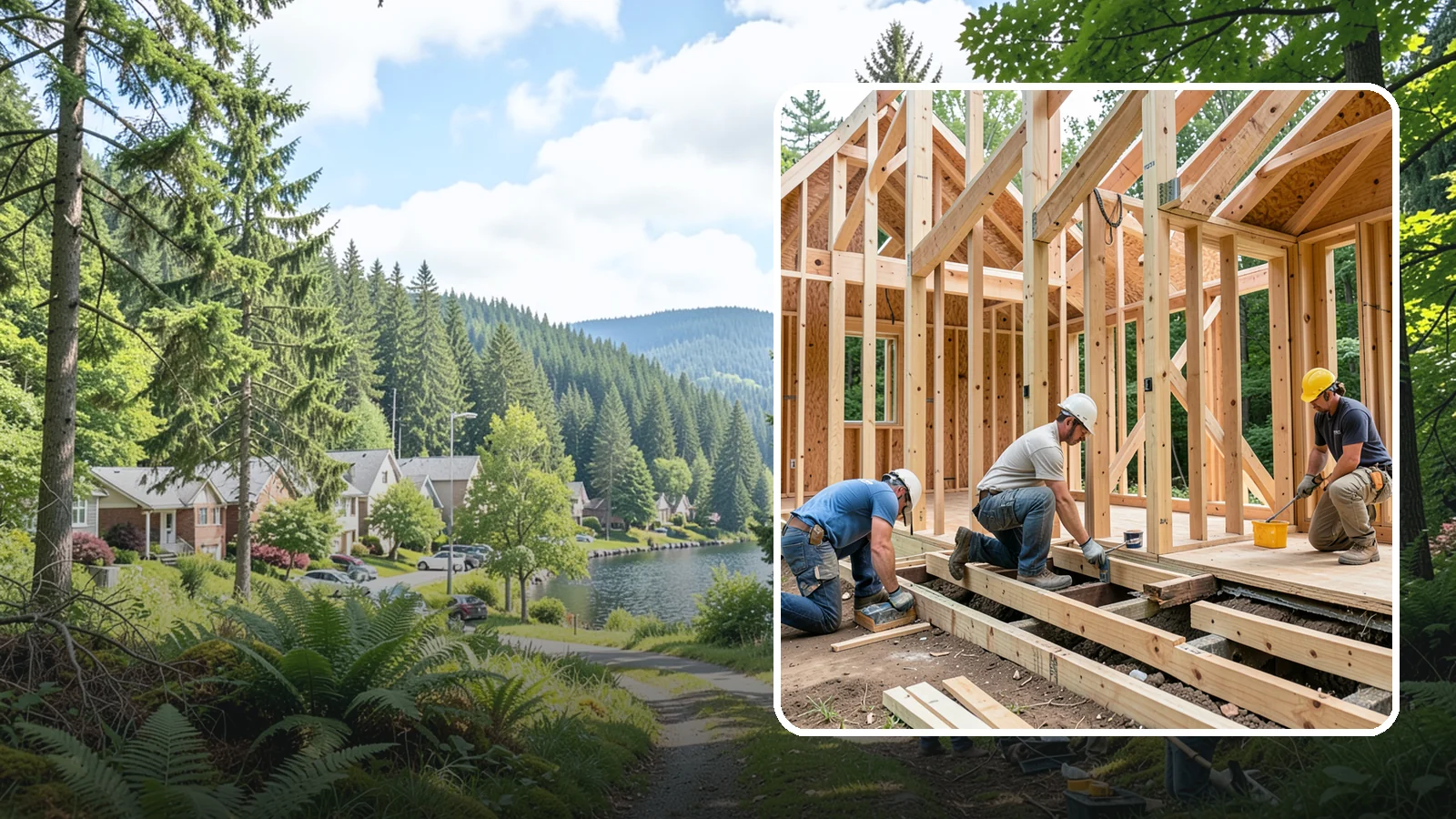 Joist Sistering in Lake Forest Park, King County, WA - We sister reinforcing members alongside weak or damaged joists to restore strength and flatten bouncy floors.