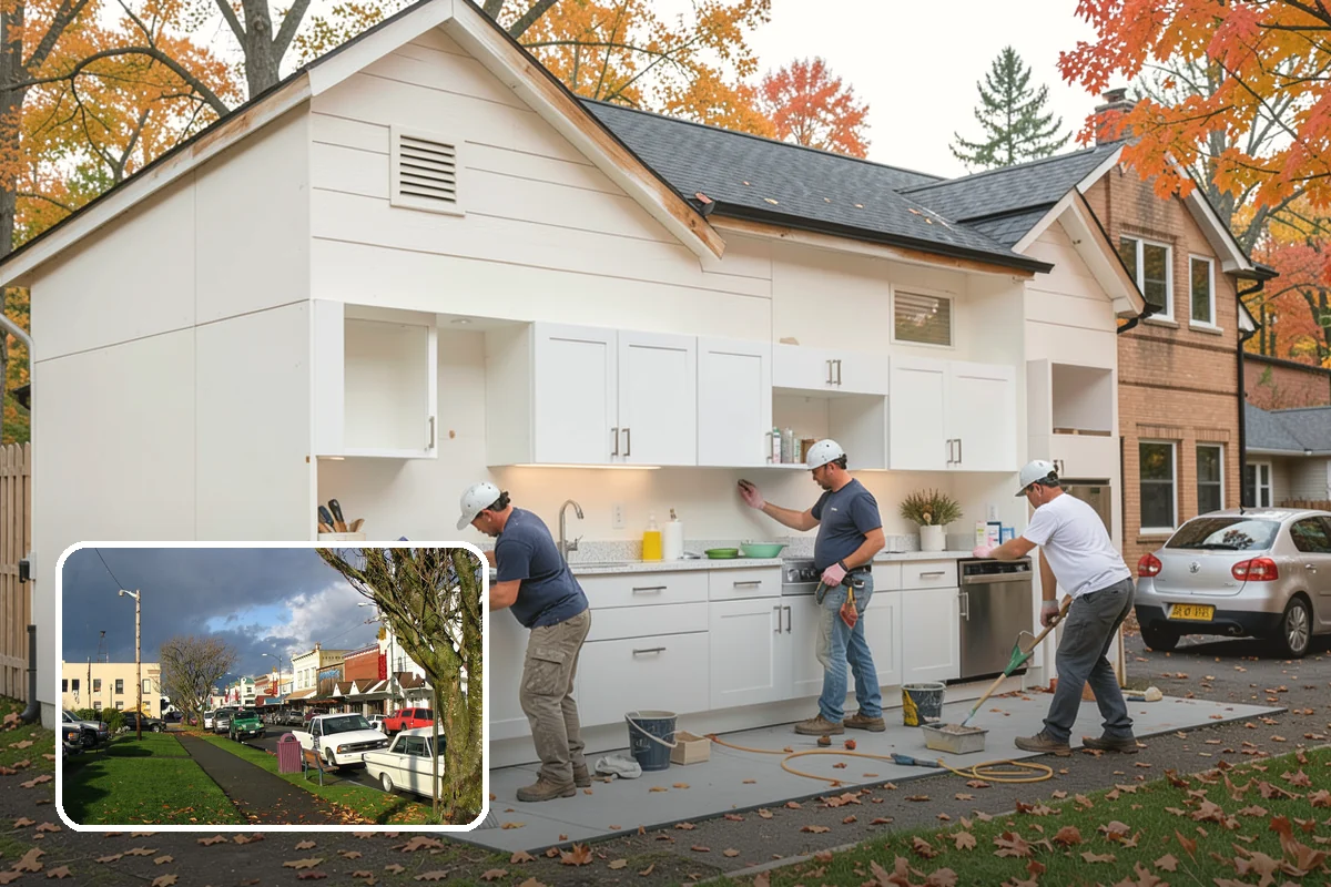 Kitchen Cabinet Installation in Arlington, Snohomish County, WA - Level, plumb boxes for aligned doors and drawers