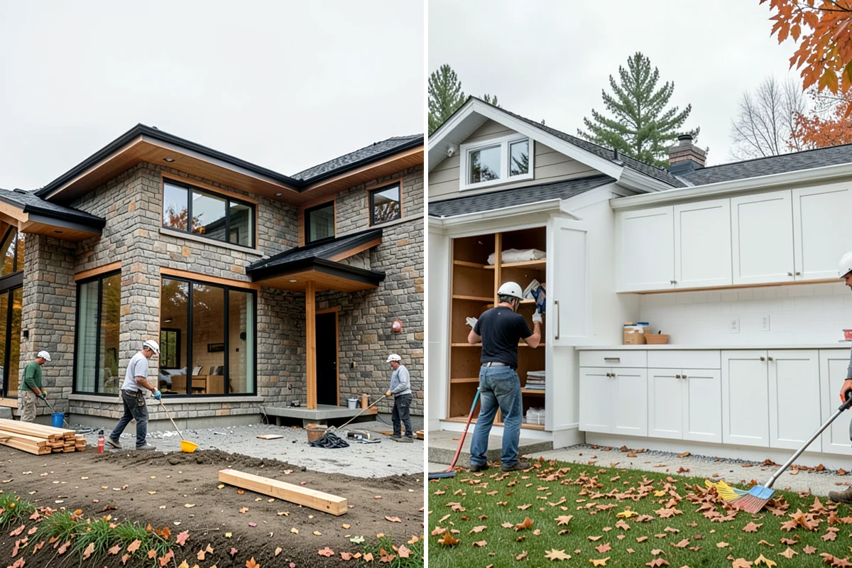 Kitchen Cabinet Installation in Arlington, Snohomish County, WA - Verify layout and mark level lines from the high point