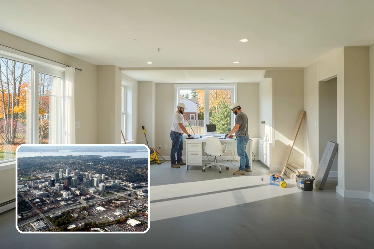 Kitchen Cabinet Installation in Bellevue, King County, WA - Level, plumb boxes for aligned doors and drawers