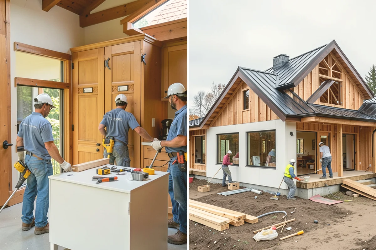 Kitchen Cabinet Installation in Bellevue, King County, WA - Verify layout and mark level lines from the high point