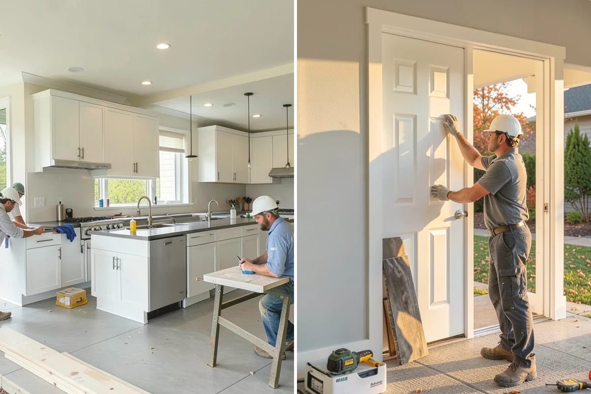 Kitchen Cabinet Installation in Carbonado, Pierce County, WA - Verify layout and mark level lines from the high point