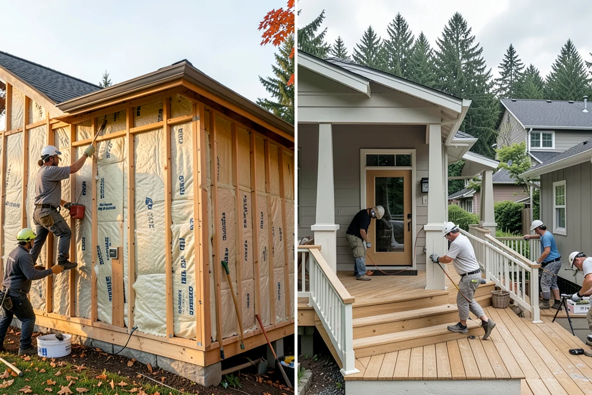 Kitchen Cabinet Installation in Everett, Snohomish County, WA - Verify layout and mark level lines from the high point