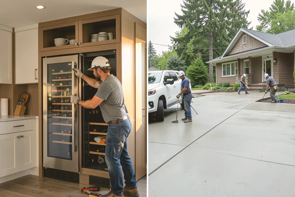 Kitchen Cabinet Installation in Langley, Island County, WA - Verify layout and mark level lines from the high point