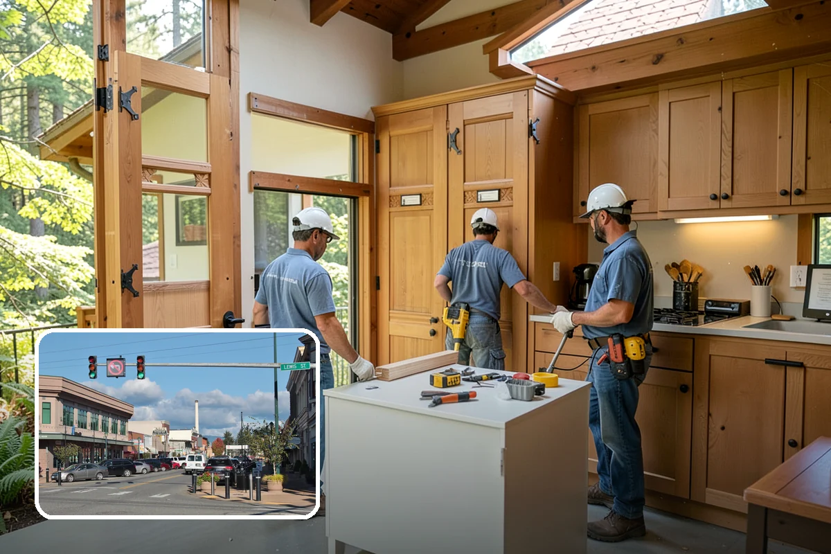 Kitchen Cabinet Installation in Monroe, Snohomish County, WA - Level, plumb boxes for aligned doors and drawers