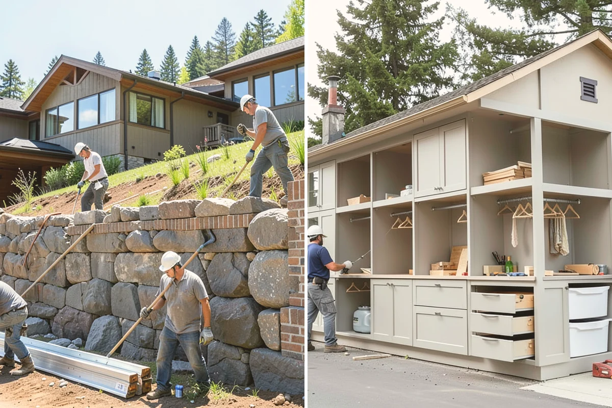 Kitchen Cabinet Installation in Mount Vernon, Skagit County, WA - Verify layout and mark level lines from the high point