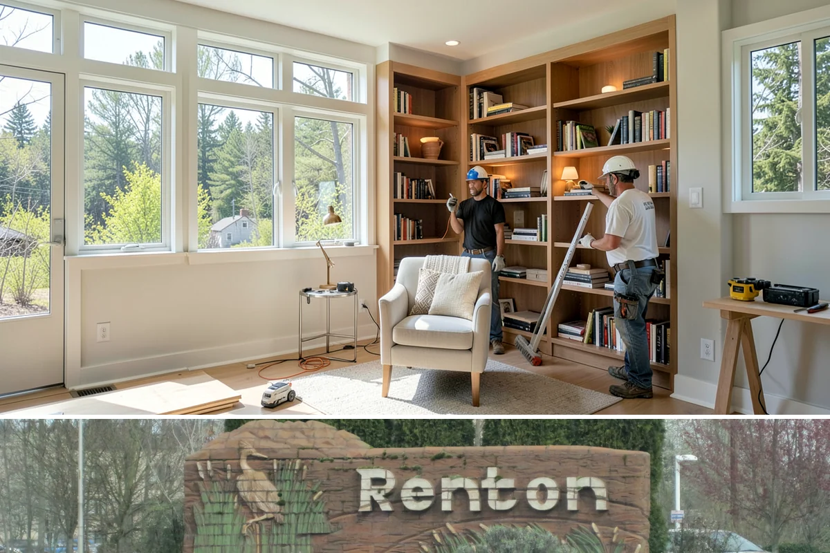 Kitchen Cabinet Installation in Renton, King County, WA - Cabinet installation is indoor work we complete year-round, coordinated with the rest of your kitchen timeline.