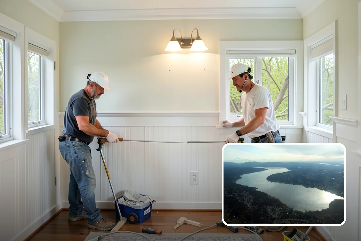 Kitchen Cabinet Installation in Sammamish, King County, WA - Level, plumb boxes for aligned doors and drawers