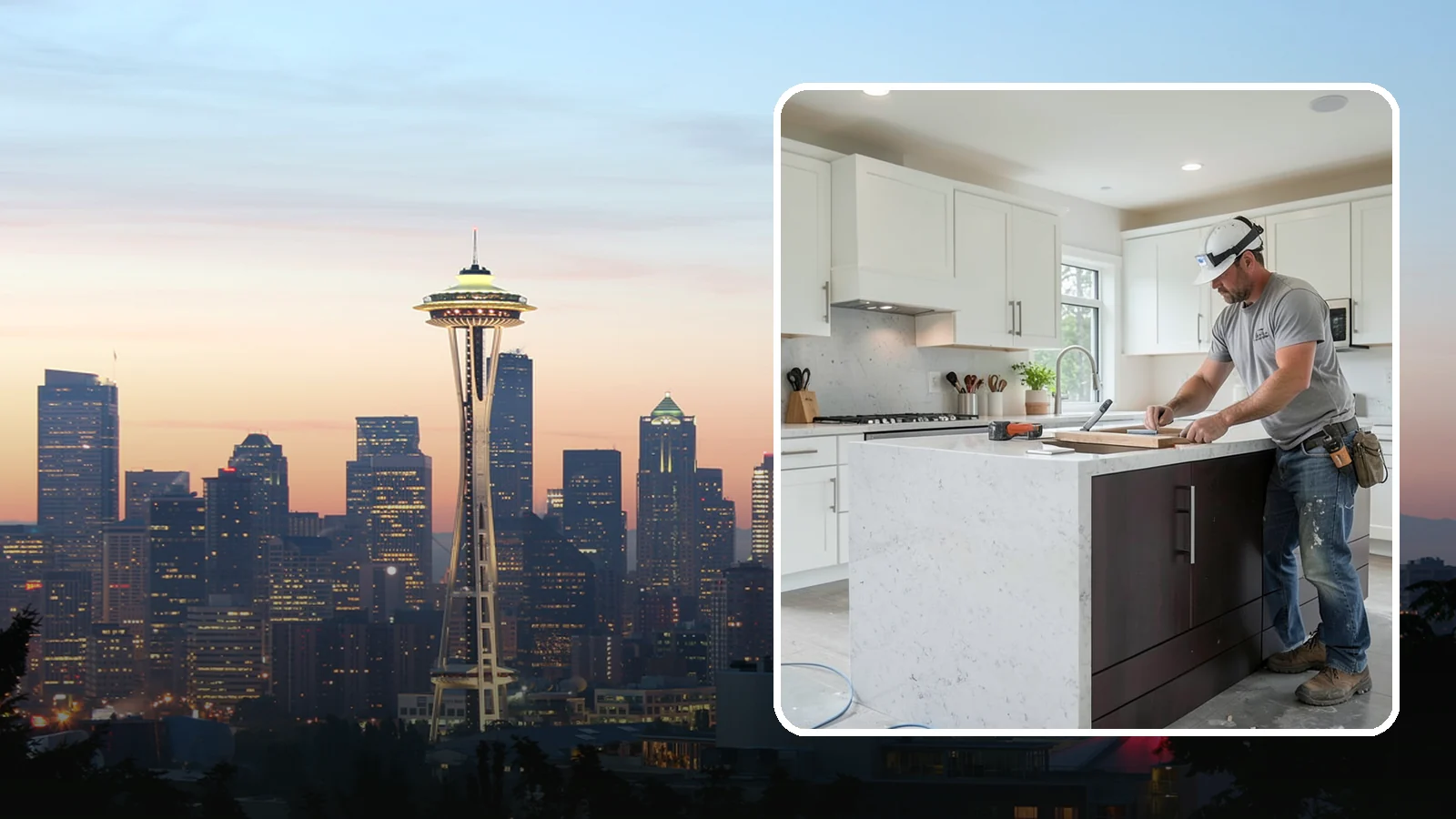 Kitchen Cabinet Installation in Seattle, King County, WA - Installing level, secure kitchen cabinets that anchor your remodel and stand up to daily Puget Sound living.